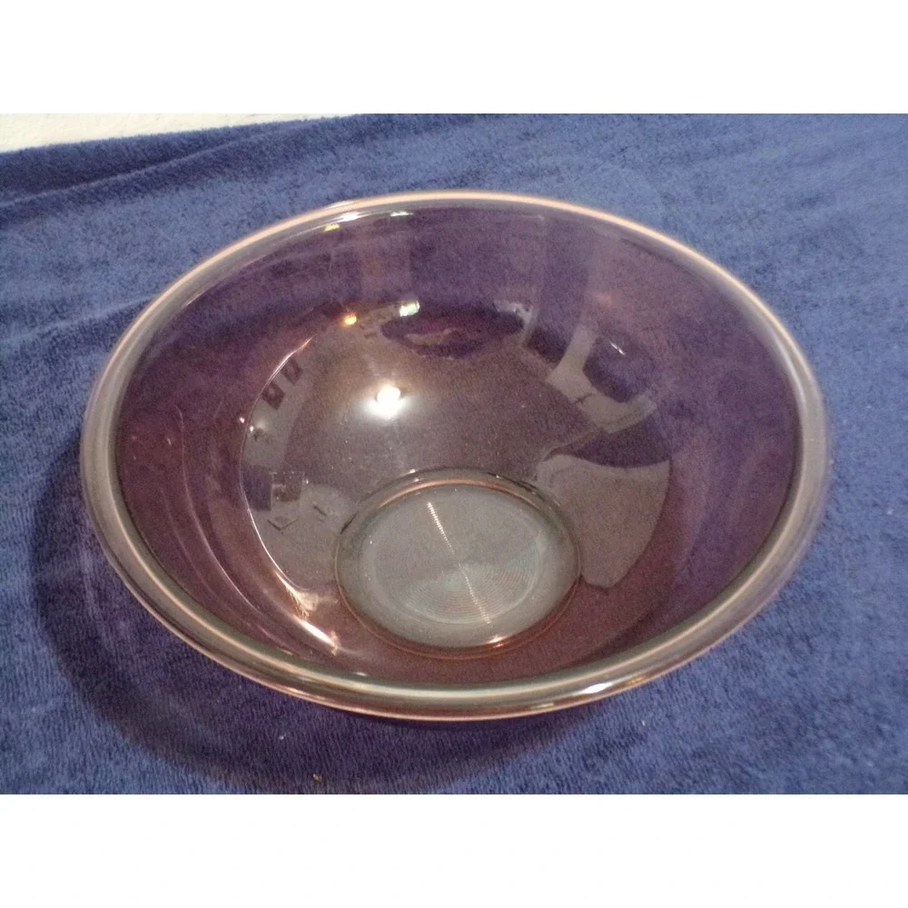 PYREX CORNING VISIONS Glass Cranberry Color Mixing or Servg. Bowl 4L 326 11 3/4